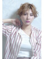 クシュ 所沢東口店(kusyu...)&nbsp;メンズライク×前髪パーマ×フレンチカジュアル×グレーベージュ