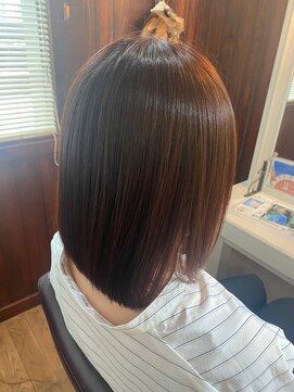 TJ天気予報 ルルル 艶髪ボブ/ブラウン