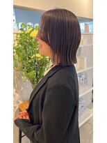 ヘアーエスクールシーユー 枚方T-SITE店(hair S.COEUR×Cu) ぷつっとボブ