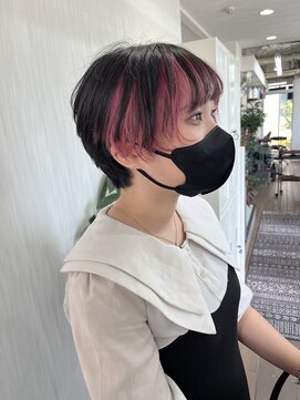 ウェグ 難波(WEG) ラフショート/インナーライトピンク