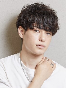 アンフィニー 銀座(ANFINI) 爽やか黒髪ナチュラルマッシュパーマ