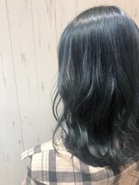 アース 長崎大村店(HAIR&MAKE EARTH) ブルーブラックカラー