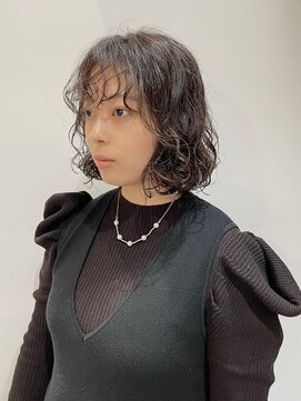 ウクラ バイ レシッド 池袋(uchla by rcid) エアリーカール♪ふんわりデジタルパーマ小顔ウェーブパーマボブ