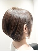 丸みショート/大人ボブ/インナーカラー/ショートボブ