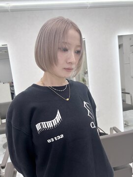 アイセ(I.se Eir TOKYO) ミルクティーベージュ/ハイトーン/ケアブリーチ/ショート/西葛西