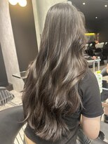 シティ(CITY) オリーブグレージュ×韓国ロングレイヤーカット【CHICA】