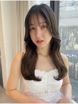 メルティーカラーフェミニンロング似合わせカット[原宿/表参道]