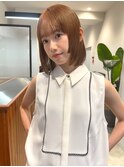 切りっぱなしボブ_メルティカラーフェミニンボブ