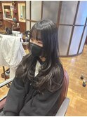 ロング　レイヤーカット　姫カット