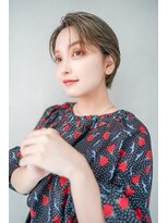 ギークス(GEEKS)&nbsp;【GEEKS渋谷】アッシュオリーブ/春カラー/小顔レイヤー/20代30代