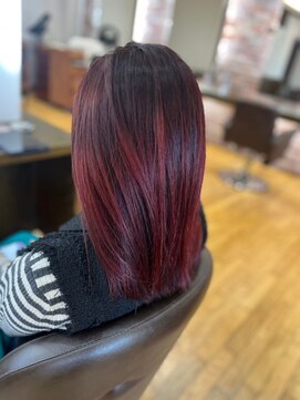 ヴァンカウンシル 清須店(VANCOUNCIL) かっこよさを引き立てるバレイヤージュ 髪質改善TR#1