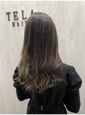色持ちも、透明感のあるクールグレージュ☆【葛西店】
