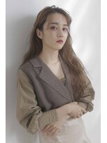 モードケイズ 調布店(MODE K's)&nbsp;韓国ヘア_ミルクティーベージュ調布髪質改善縮毛矯正前髪顔周り