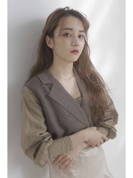 モードケイズ 調布店(MODE K's) 韓国ヘア_ミルクティーベージュ調布髪質改善縮毛矯正前髪顔周り