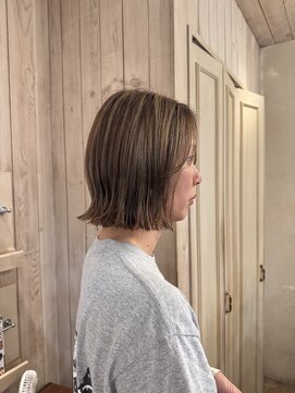 エイミーバイアフロート(amie  by afloat) ハイライトカラー◎カジュアルボブ