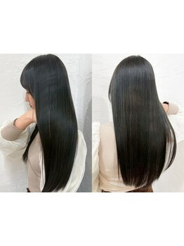 《自然でなめらかな手触り》大人気の"美ストレート"で根元はしっかり＆毛先はつるん♪【門前仲町】