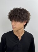 メンズカット/メンズサロン/天神/ツイストスパイラルパーマ/眉毛