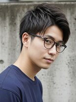 ▼フェザーショート/メンズカット/ツーブロック/ビジネスマン