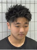 MEN’S HAIR/サーフカール/刈り上げセンターパート/藤沢