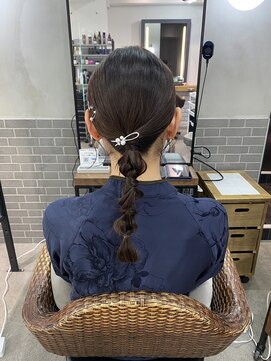 メゾンドムニ 恵比寿(Maison de MUNi) シンプルで可愛いタイトヘアセット