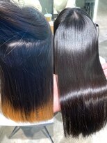 ジーナ 名駅(XENA.) 髪質改善☆乾かすだけでツヤツヤ、サラサラ縮毛矯正18