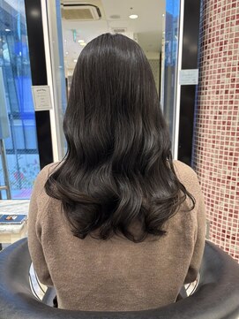 アピッシュ ギンザ(apish ginza) コテ巻き風パーマ/伸ばしかけ/ロブパーマ/おとなパーマ