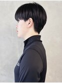 *韓国刈り上げショートクールショート黒髪ショートマッシュ女子