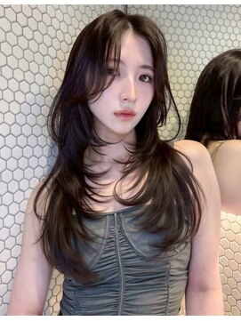 サイン 表参道(SIGN) 20代30代お洒落♪レイヤーカット韓国ヘアーグレージュカラー