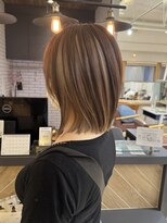 グロウ 渋谷西口(grow) アンブレラカラー/ホワイトベージュ/ボブ