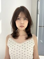 ソト 銀座(soto.) ミディアムレイヤーカット/大人ガーリー/ダークアッシュ/銀座