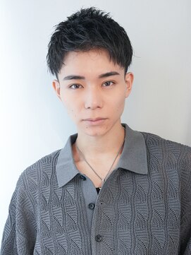 フラッグヘアー 博多駅前店(Flag HAIR) メンズアップバング刈り上げショート博多