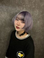 ルフレ 新宿本店2nd(Reflet) 【NAKAJI】ハイトーンデザインカラー×ショートウルフ