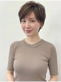 クールショートレイヤー/似合わせカット/小顔ヘア30代40代p上尾