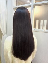 コハク(COHAQ BEAUTY AND RESORT)&nbsp;髪質改善カラー/美髪ストレート/ダークピンク