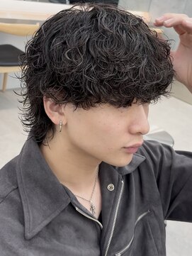 メンズサロン ノード 栄(men’s salon NODE) 波巻きスパイラルパーマツイストスパイラルパーマウルフ名古屋栄
