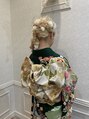 エミュー ラ ピエス(emu la piece)&nbsp;ゆるオニオン編み上げ成人式振り袖着付け