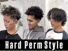DUG横浜 MEN'Sカット/MEN'Sパーマ/MEN'Sバーバー/フェード【6/2 NEW OPEN(予定)】の雰囲気（men'sパーマ.Men'sカット.Men'sウルフ.Men’sブリーチハイライト）