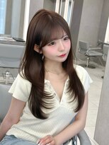 マウル ナゴヤ 名駅(MAEUL NAGOYA)&nbsp;ナチュラルレイヤー　ワンカール　流し前髪『桔川恒』