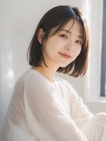 チェレ オレ 新金岡店(Chere ore)&nbsp;切りっぱなしボブ×透け感グレージュ×大人可愛いショートボブ