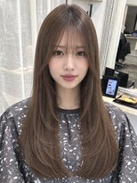オアハカタ(oa hakata)&nbsp;福岡/博多/レイヤーカット/顔まわり/ベージュ/髪質改善