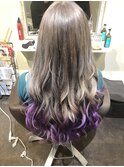 【リアリス・フレーゼ】アッシュグレージュ&毛先ラベンダー