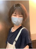 ふんわり前下がりショートボブ