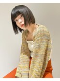 ぱつっとボブ
