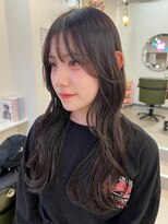 ヒョンミョン ライズバイレボ 取手店(hyon myon/RISE by REVO)&nbsp;レイヤーカット/デザインカラー/オリーブベージュ[取手/取手駅]