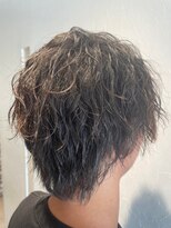 エヌアンドエー 春日部東口店(hair shop N&A)&nbsp;メンズカット 流行の波巻きスパイラル+ハイライトカラー#1