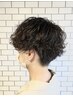 メンズカット＋パーマ (ケミカル除去&眉毛カット付き)