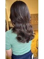 ブッシュ ユメリア徳重店(BUSH)&nbsp;【コテ巻き風パーマ】セミロング３２ｍｍカールスタイル