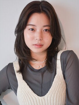 ボンドバイテトテ 三宮元町(BONDbytetote) 【BOND】 ナチュラルワンレンスタイル/黒髪