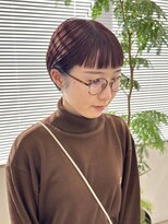 ミーナ バイ アーバン(Meena by urban.)&nbsp;【Meenaハザマ】耳かけショート×ルビーカラー