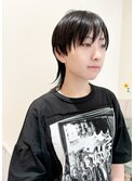 ショートウルフ　メルティカラー　似合わせカット